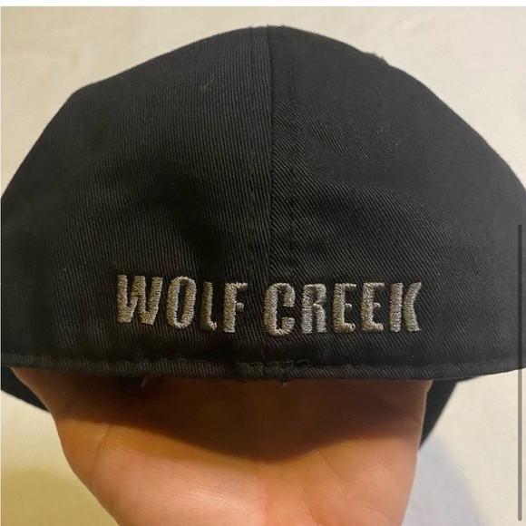 Wolf Creek Black with White Embroidery Hat - Picture 4 of 4